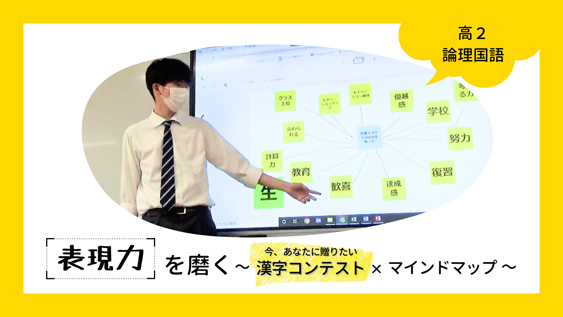 表現力を磨く～今、あなたに贈りたい漢字コンテスト×マインドマップ～